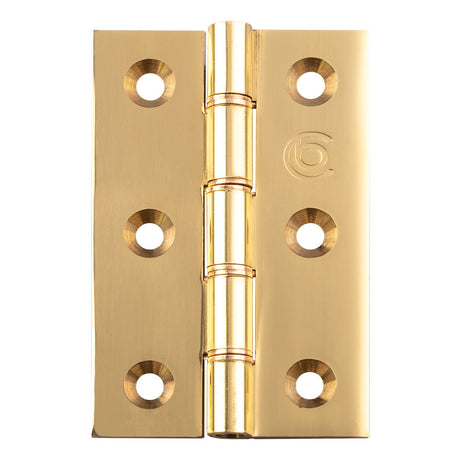 High quality image of Carlisle Brass - 76 x 50mm Double Phos. Bronze Washer Hinge - Polished Lacq | Sku. hdpbw21 | Trade Door Handles.