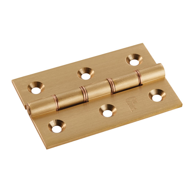 High quality image of Carlisle Brass - 76 x 50mm Double Phos. Bronze Washer Hinge - Satin Brass | Sku. hdpbw21sb | Trade Door Handles.