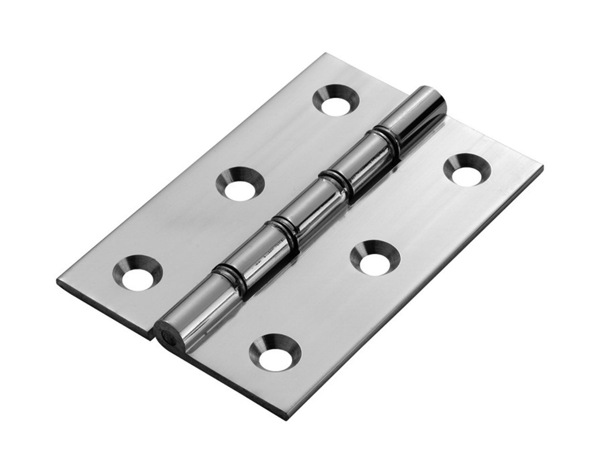 High quality image of Carlisle Brass - 76 x 50mm Dbl Steel Washer Brass Hinge - Polished Chrome | Sku. hdsw1cp | Trade Door Handles.