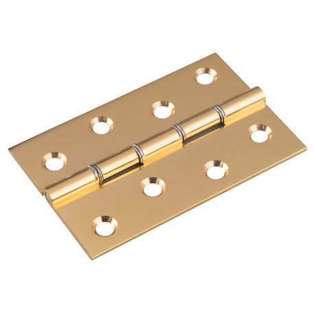 High quality image of Carlisle Brass - 102 x 67mm Dbl Steel Washer Brass Hinge - Polished Lacq. | Sku. hdsw2 | Trade Door Handles.