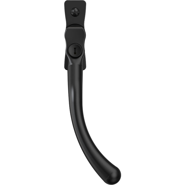 High quality image of Mila Heritage Pear Drop Casement Handle Matt Black Left hand | Sku. cb700573 | Trade Door Handles.