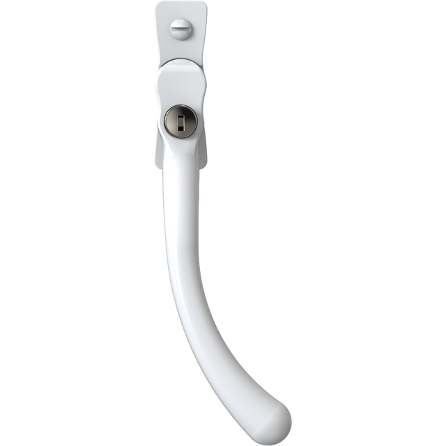 High quality image of Mila Heritage Pear Drop Casement Handle White Left hand | Sku. cb700603 | Trade Door Handles.