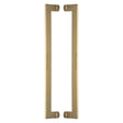 Heritage Brass Door Furniture Satin Brass / Back to Back Fixing Pack Heritage Brass - Back to Back Door Pull Handle Apollo Design 460mm Satin Brass Fi