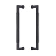 Heritage Brass Door Furniture Matt Bronze / Back to Back Fixing Pack Heritage Brass - Back to Back Door Pull Handle Bauhaus Knurled Design 330mm Matt Bronze Finish