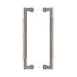 Heritage Brass Door Furniture Satin Nickel / Back to Back Fixing Pack Heritage Brass - Back to Back Door Pull Handle Bauhaus Knurled Design 330mm Satin Nickel Finish