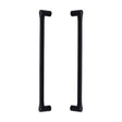 Heritage Brass Door Furniture Matt Black / Back to Back Fixing Pack Heritage Brass - Back to Back Door Pull Handle Gio Design 332mm Matt Black Finish