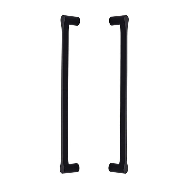 Heritage Brass Door Furniture Matt Black / Back to Back Fixing Pack Heritage Brass - Back to Back Door Pull Handle Gio Design 332mm Matt Black Finish