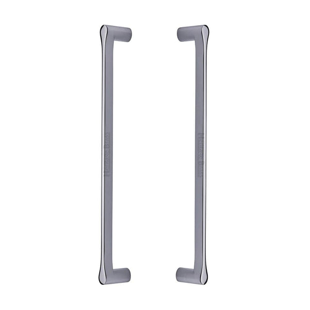 Heritage Brass Door Furniture Polished Chrome / Back to Back Fixing Pack Heritage Brass - Back to Back Door Pull Handle Gio Design 332mm Polished Chrome Finish