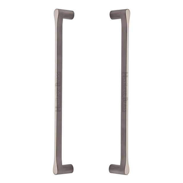 Heritage Brass Door Furniture Satin Nickel / Back to Back Fixing Pack Heritage Brass - Back to Back Door Pull Handle Gio Design 484mm Satin Nickel Finish