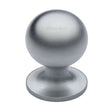 Heritage Brass Cabinet Hardware Satin Chrome / Cabinet Knobs / 38mm Dia. Heritage Brass - Cabinet Knob Ball Design 38mm Satin Chrome Finish