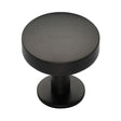 Heritage Brass Cabinet Hardware Matt Bronze / Cabinet Knobs / 38mm Dia. Heritage Brass - Cabinet Knob Domed Disc Design with Rose 38mm Matt Bronze Finis