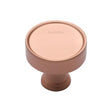 Heritage Brass Cabinet Knob Florence Design 32mm Satin Rose Gold Finish - M.Marcus code C4549-SRG