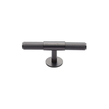 Heritage Brass Cabinet Hardware Matt Bronze / Cabinet Knobs / 60mm Dia. Heritage Brass - Cabinet Knob Knurled Fountain Design 60mm Matt Bronze Finish
