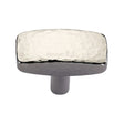 Heritage Brass Cabinet Hardware Polished Nickel / Cabinet Knobs / 47mm Dia. Heritage Brass - Cabinet Knob Rectangular Hammered Design 47mm Polished Nickel Finis