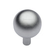 Heritage Brass Cabinet Hardware Satin Chrome / Cabinet Knobs / 28mm Dia. Heritage Brass - Cabinet Knob Sphere Design 28mm Satin Chrome Finish