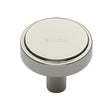 Heritage Brass Cabinet Hardware Polished Nickel / Cabinet Knobs / 38mm Dia. Heritage Brass - Cabinet Knob Stepped Disc Design 38mm Polished Nickel Finish