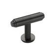 Heritage Brass Cabinet Hardware Matt Bronze / Cabinet T-Pulls / 45mm Dia. Heritage Brass - Cabinet Knob Stepped T-Bar Design with Rose 45mm Matt Bronze Fi
