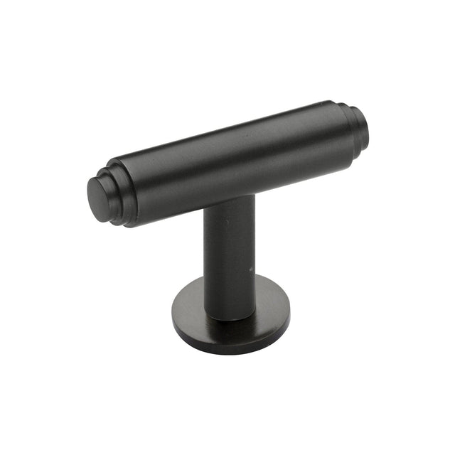 Heritage Brass Cabinet Hardware Matt Bronze / Cabinet T-Pulls / 45mm Dia. Heritage Brass - Cabinet Knob Stepped T-Bar Design with Rose 45mm Matt Bronze Fi