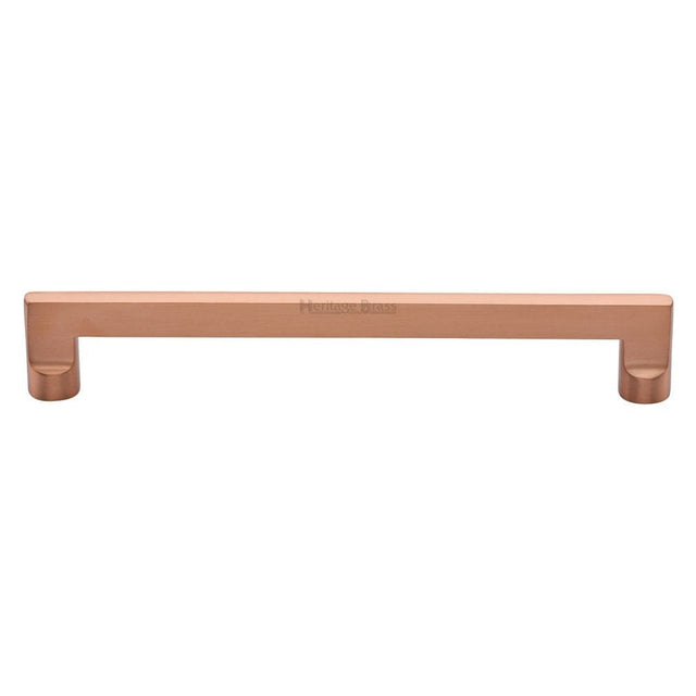 Heritage Brass Cabinet Hardware Satin Rose Gold / Cabinet Pull Handles / 203mm c/c Heritage Brass - Cabinet Pull Apollo Design 203mm CTC Satin Rose Gold Finish