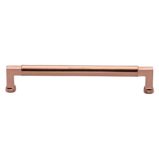 Heritage Brass Cabinet Hardware Satin Rose Gold / Cabinet Pull Handles / 203mm c/c Heritage Brass - Cabinet Pull Bauhaus Design 203mm CTC Satin Rose Gold Finish