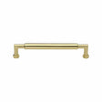 Heritage Brass Cabinet Hardware Polished Brass / Cabinet Pull Handles / 101mm c/c Heritage Brass - Cabinet Pull Bauhaus Round Design 101mm CTC Polished Brass Finish