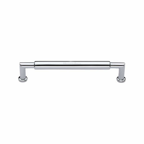 Heritage Brass Cabinet Hardware Polished Chrome / Cabinet Pull Handles / 101mm c/c Heritage Brass - Cabinet Pull Bauhaus Round Design 101mm CTC Polished Chrome Finish
