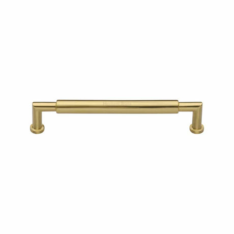 Heritage Brass Cabinet Hardware Satin Brass / Cabinet Pull Handles / 101mm c/c Heritage Brass - Cabinet Pull Bauhaus Round Design 101mm CTC Satin Brass Finish