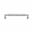 Heritage Brass Cabinet Hardware Satin Chrome / Cabinet Pull Handles / 101mm c/c Heritage Brass - Cabinet Pull Bauhaus Round Design 101mm CTC Satin Chrome Finish