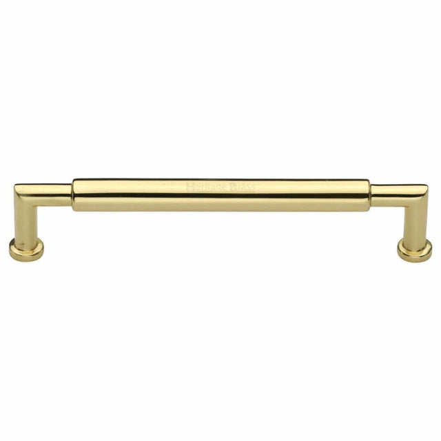 Heritage Brass Cabinet Hardware Polished Brass / Cabinet Pull Handles / 254mm c/c Heritage Brass - Cabinet Pull Bauhaus Round Design 254mm CTC Polished Brass Finish