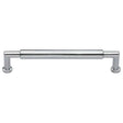 Heritage Brass Cabinet Hardware Satin Chrome / Cabinet Pull Handles / 254mm c/c Heritage Brass - Cabinet Pull Bauhaus Round Design 254mm CTC Satin Chrome Finish