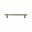 Heritage Brass Cabinet Hardware Antique Brass / Cabinet Pull Handles / 128mm c/c Heritage Brass - Cabinet Pull Contour Design with 16mm Rose 128mm CTC Antique Brass