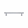 Heritage Brass Cabinet Hardware Polished Chrome / Cabinet Pull Handles / 128mm c/c Heritage Brass - Cabinet Pull Contour Design with 16mm Rose 128mm CTC Polished Chrom