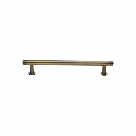 Heritage Brass Cabinet Hardware Antique Brass / Cabinet Pull Handles / 96mm c/c Heritage Brass - Cabinet Pull Contour Design with 16mm Rose 96mm CTC Antique Brass