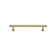 Heritage Brass Cabinet Hardware Polished Brass / Cabinet Pull Handles / 96mm c/c Heritage Brass - Cabinet Pull Contour Design with 16mm Rose 96mm CTC Polished Brass