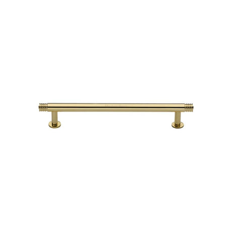 Heritage Brass Cabinet Hardware Polished Brass / Cabinet Pull Handles / 96mm c/c Heritage Brass - Cabinet Pull Contour Design with 16mm Rose 96mm CTC Polished Brass