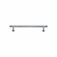 Heritage Brass Cabinet Hardware Polished Chrome / Cabinet Pull Handles / 96mm c/c Heritage Brass - Cabinet Pull Contour Design with 16mm Rose 96mm CTC Polished Chrome