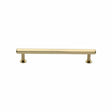 Heritage Brass Cabinet Hardware Polished Brass / Cabinet Pull Handles / 128mm c/c Heritage Brass - Cabinet Pull Hexagon Design with Rose 128mm CTC Polished Brass Fini