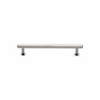 Heritage Brass Cabinet Hardware Polished Nickel / Cabinet Pull Handles / 96mm c/c Heritage Brass - Cabinet Pull Hexagon Design with Rose 96mm CTC Polished Nickel Fini