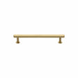 Heritage Brass Cabinet Hardware Satin Brass / Cabinet Pull Handles / 96mm c/c Heritage Brass - Cabinet Pull Hexagon Design with Rose 96mm CTC Satin Brass Finis