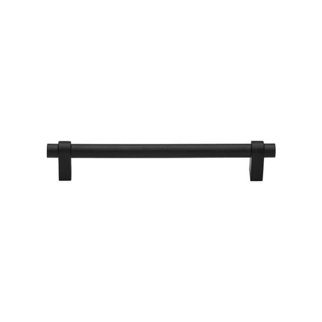 Heritage Brass Cabinet Hardware Matt Black / Cabinet Pull Handles / 128mm c/c Heritage Brass - Cabinet Pull Industrial Design 128mm CTC Matt Black Finish