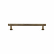 Heritage Brass Cabinet Hardware Antique Brass / Cabinet Pull Handles / 128mm c/c Heritage Brass - Cabinet Pull Knurled Design with Rose 128mm CTC Antique Brass Fini