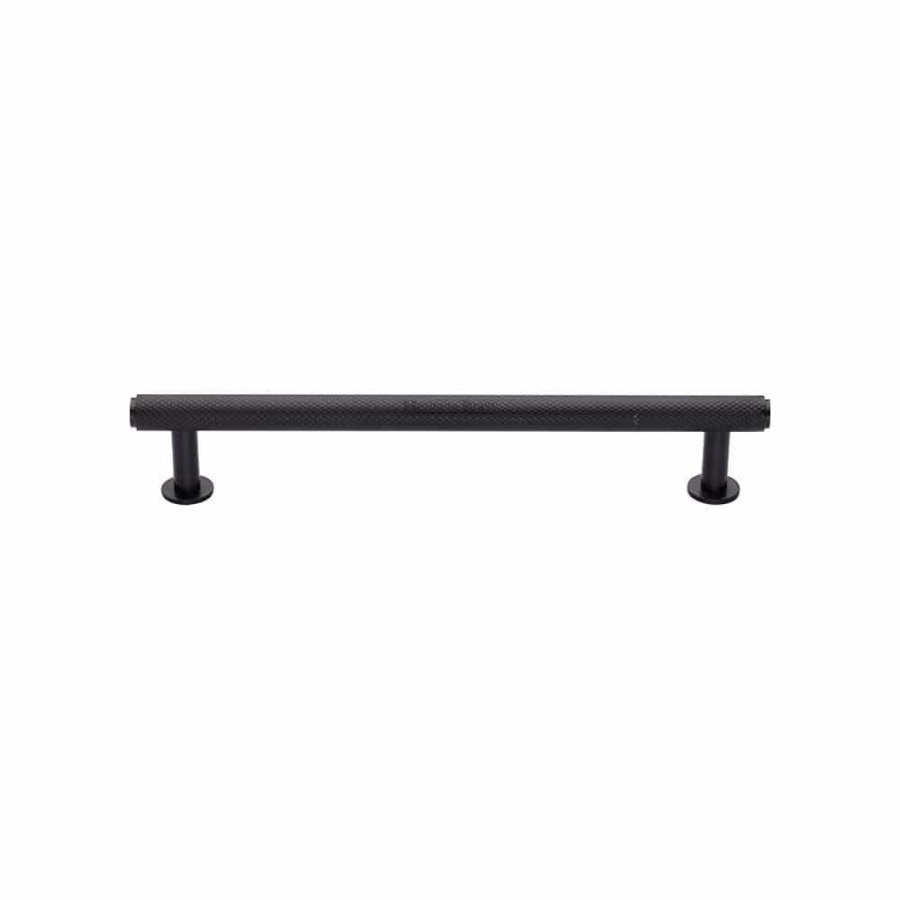 Heritage Brass Cabinet Hardware Matt Bronze / Cabinet Pull Handles / 128mm c/c Heritage Brass - Cabinet Pull Knurled Design with Rose 128mm CTC Matt Bronze Fin