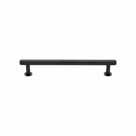 Heritage Brass Cabinet Hardware Matt Bronze / Cabinet Pull Handles / 128mm c/c Heritage Brass - Cabinet Pull Knurled Design with Rose 128mm CTC Matt Bronze Fin