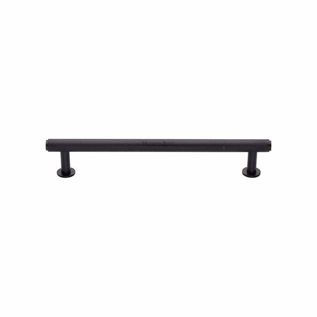 Heritage Brass Cabinet Hardware Matt Bronze / Cabinet Pull Handles / 128mm c/c Heritage Brass - Cabinet Pull Knurled Design with Rose 128mm CTC Matt Bronze Fin