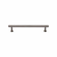 Heritage Brass Cabinet Hardware Satin Nickel / Cabinet Pull Handles / 128mm c/c Heritage Brass - Cabinet Pull Knurled Design with Rose 128mm CTC Satin Nickel Fin