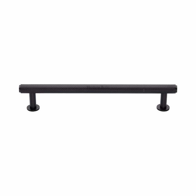 Heritage Brass Cabinet Hardware Matt Bronze / Cabinet Pull Handles / 160mm c/c Heritage Brass - Cabinet Pull Knurled Design with Rose 160mm CTC Matt Bronze Fin