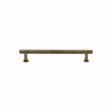 Heritage Brass Cabinet Hardware Antique Brass / Cabinet Pull Handles / 96mm c/c Heritage Brass - Cabinet Pull Knurled Design with Rose 96mm CTC Antique Brass Finis