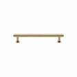 Heritage Brass Cabinet Hardware Polished Brass / Cabinet Pull Handles / 96mm c/c Heritage Brass - Cabinet Pull Knurled Design with Rose 96mm CTC Polished Brass Finis