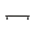 Heritage Brass Cabinet Hardware Matt Bronze / Cabinet Pull Handles / 128mm c/c Heritage Brass - Cabinet Pull Partial Knurled Design with Rose 128mm CTC Matt Br