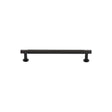 Heritage Brass Cabinet Hardware Matt Bronze / Cabinet Pull Handles / 96mm c/c Heritage Brass - Cabinet Pull Partial Knurled Design with Rose 96mm CTC Matt Bro